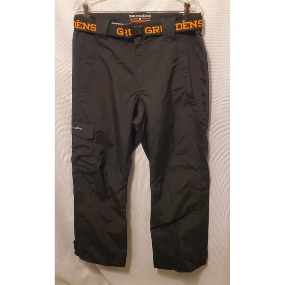 New With Tags Grundens Weather Watch Waterproof Pants Mens Medium Black Fishing - Picture 1 of 11